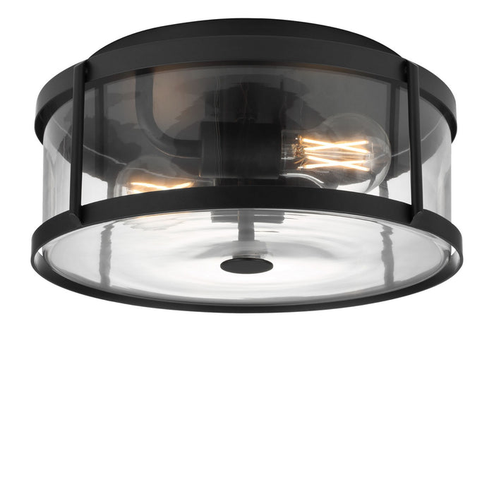 Generation Lighting - GLF1732MBKE - Two Light Flush Mount - Lumra - Midnight Black