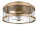 Generation Lighting - GLF1732SB - Two Light Flush Mount - Lumra - Satin Brass