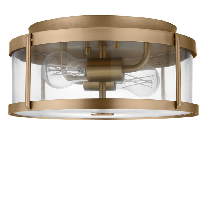 Generation Lighting - GLF1732SBE - Two Light Flush Mount - Lumra - Satin Brass