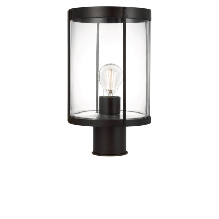 Generation Lighting - GLO1741C-TXB - One Light Outdoor Post Lantern - Luning - Textured Black