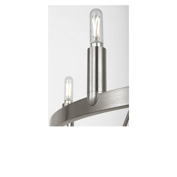 Generation Lighting - GLC2016BN - Six Light Chandelier - Mirla - Brushed Nickel
