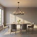 Generation Lighting - GLC2016MBK - Six Light Chandelier - Mirla - Midnight Black