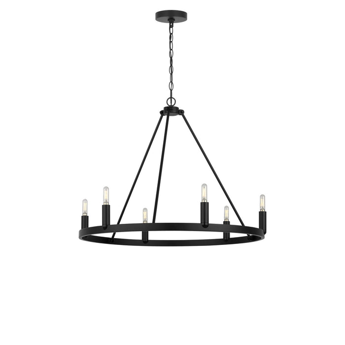 Generation Lighting - GLC2016MBKE - Six Light Chandelier - Mirla - Midnight Black