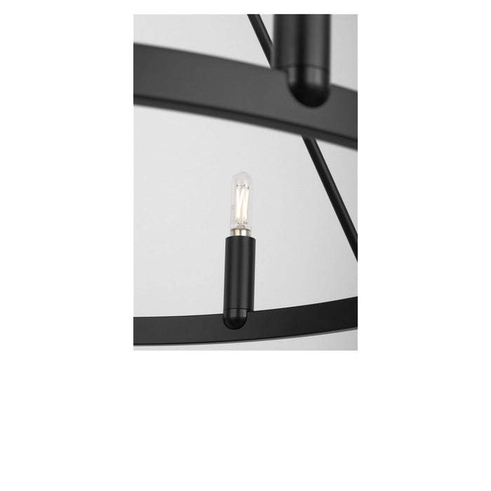 Generation Lighting - GLC2016MBKE - Six Light Chandelier - Mirla - Midnight Black