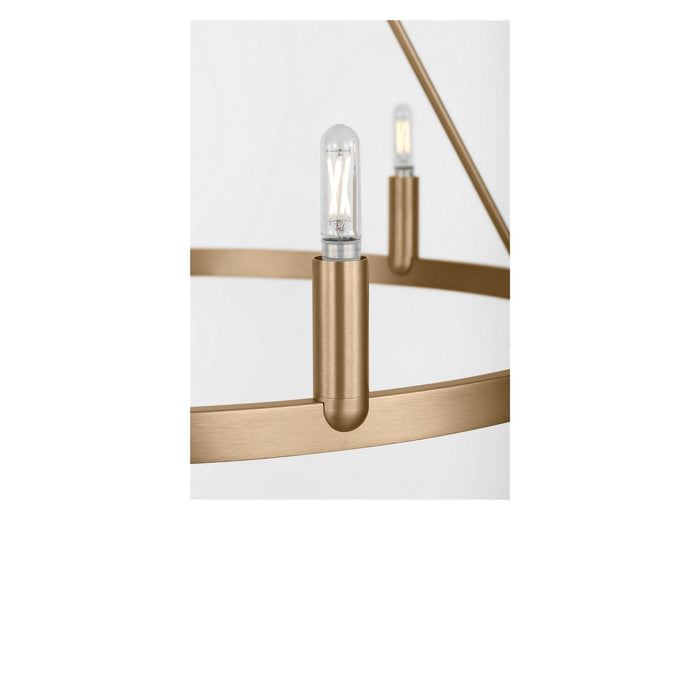 Generation Lighting - GLC2016SB - Six Light Chandelier - Mirla - Satin Brass