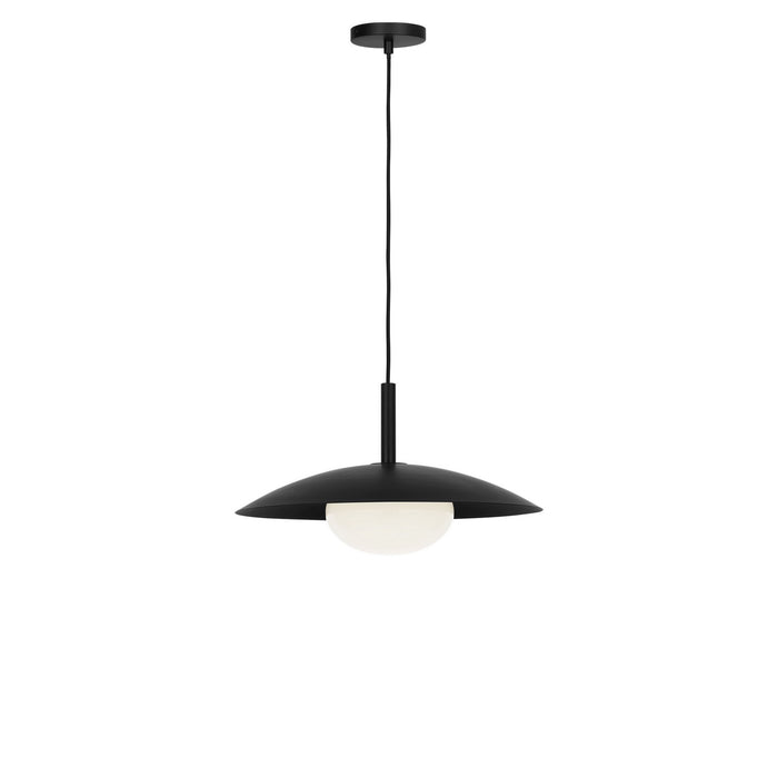 Generation Lighting - GLP2041MBKE - One Light Pendant - Mont - Midnight Black