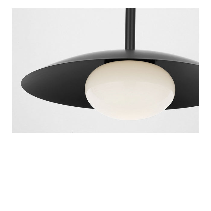Generation Lighting - GLP2041MBKE - One Light Pendant - Mont - Midnight Black