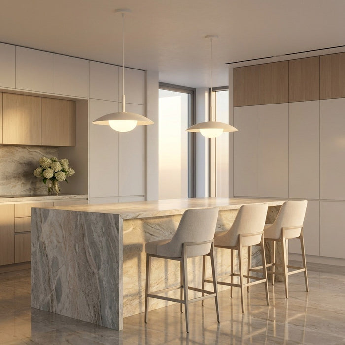 Generation Lighting - GLP2041MWT - One Light Pendant - Mont - Matte White