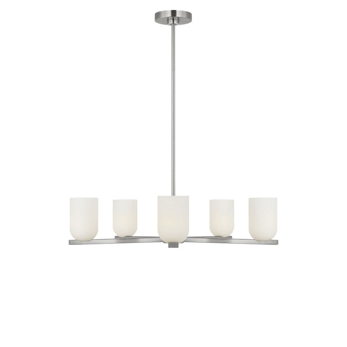 Generation Lighting - GLC1935BN - Five Light Chandelier - Neblina - Brushed Nickel