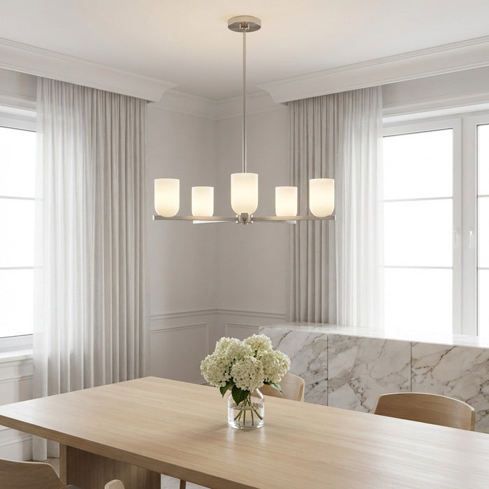 Generation Lighting - GLC1935BN - Five Light Chandelier - Neblina - Brushed Nickel