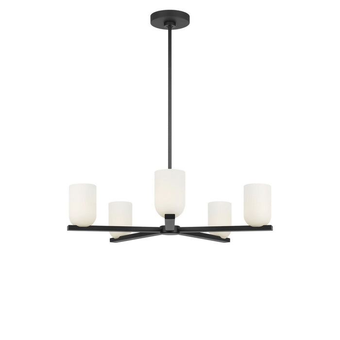 Generation Lighting - GLC1935MBK - Five Light Chandelier - Neblina - Midnight Black