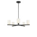 Generation Lighting - GLC1935MBK - Five Light Chandelier - Neblina - Midnight Black