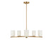 Generation Lighting - GLC1935SBE - Five Light Chandelier - Neblina - Satin Brass