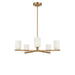 Generation Lighting - GLC1935SBE - Five Light Chandelier - Neblina - Satin Brass