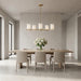 Generation Lighting - GLC1935SBE - Five Light Chandelier - Neblina - Satin Brass