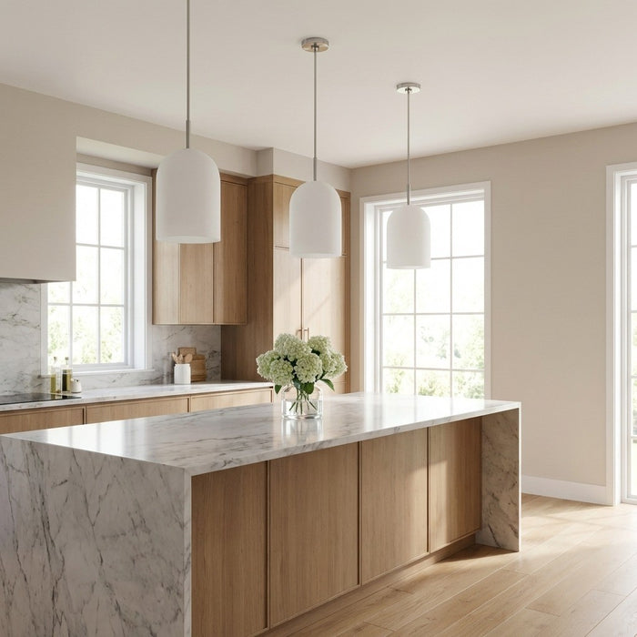 Generation Lighting - GLP1941BNE - One Light Pendant - Neblina - Brushed Nickel