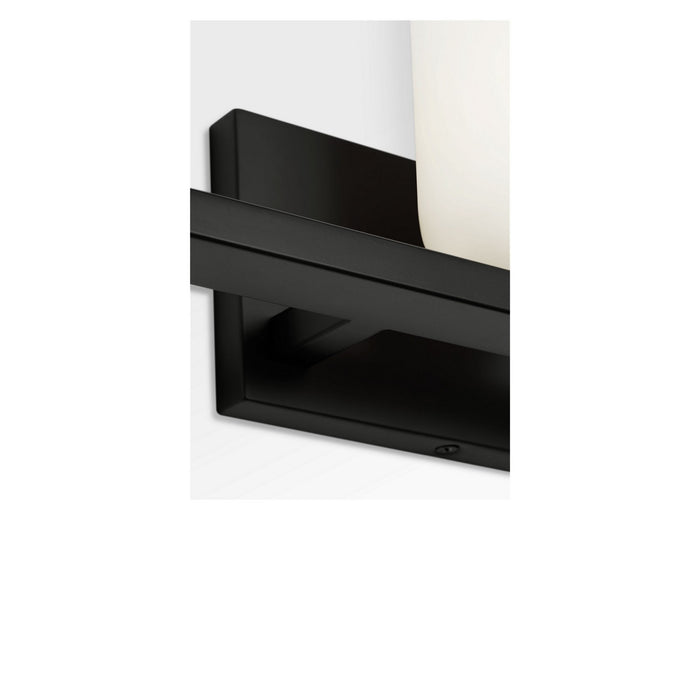 Generation Lighting - GLV1973MBKE - Three Light Vanity - Neblina - Midnight Black
