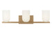 Generation Lighting - GLV1973SBE - Three Light Vanity - Neblina - Satin Brass