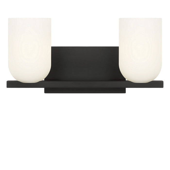 Generation Lighting - GLV1962MBK - Two Light Vanity - Neblina - Midnight Black