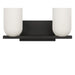 Generation Lighting - GLV1962MBK - Two Light Vanity - Neblina - Midnight Black
