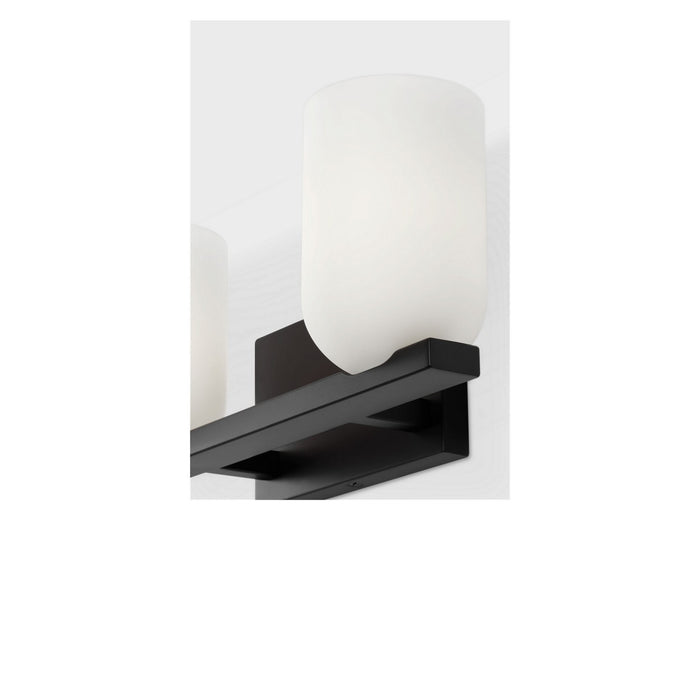 Generation Lighting - GLV1962MBKE - Two Light Vanity - Neblina - Midnight Black