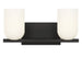Generation Lighting - GLV1962MBKE - Two Light Vanity - Neblina - Midnight Black