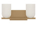 Generation Lighting - GLV1962SBE - Two Light Vanity - Neblina - Satin Brass