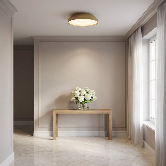Generation Lighting - GLF1981MSB - LED Flush Mount - Nevado - Satin Brass