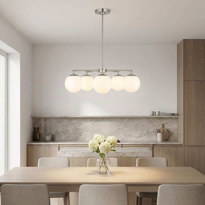 Generation Lighting - GLC1795BN - Five Light Chandelier - Nube - Brushed Nickel