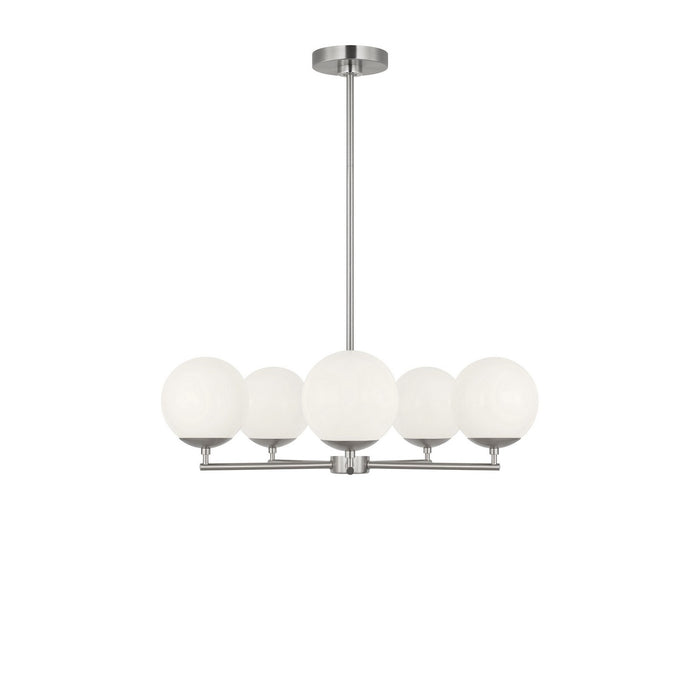 Generation Lighting - GLC1795BN - Five Light Chandelier - Nube - Brushed Nickel