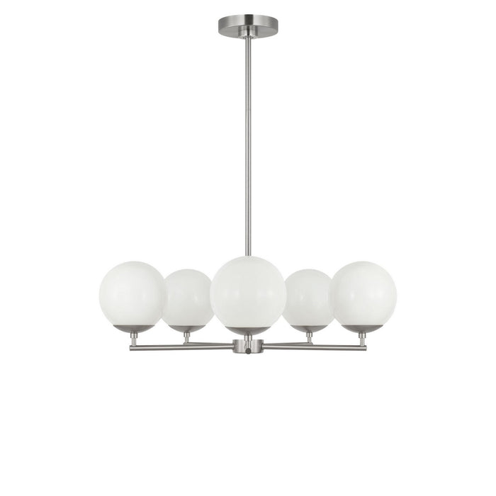 Generation Lighting - GLC1795BN - Five Light Chandelier - Nube - Brushed Nickel