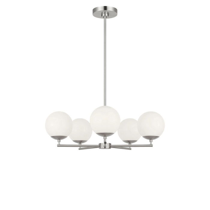 Generation Lighting - GLC1795BNE - Five Light Chandelier - Nube - Brushed Nickel