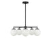 Generation Lighting - GLC1795MBK - Five Light Chandelier - Nube - Midnight Black