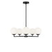 Generation Lighting - GLC1795MBK - Five Light Chandelier - Nube - Midnight Black