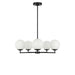 Generation Lighting - GLC1795MBK - Five Light Chandelier - Nube - Midnight Black