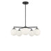 Generation Lighting - GLC1795MBK - Five Light Chandelier - Nube - Midnight Black