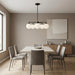 Generation Lighting - GLC1795MBKE - Five Light Chandelier - Nube - Midnight Black