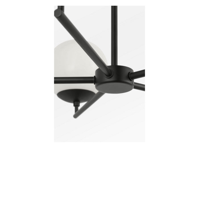 Generation Lighting - GLC1795MBKE - Five Light Chandelier - Nube - Midnight Black