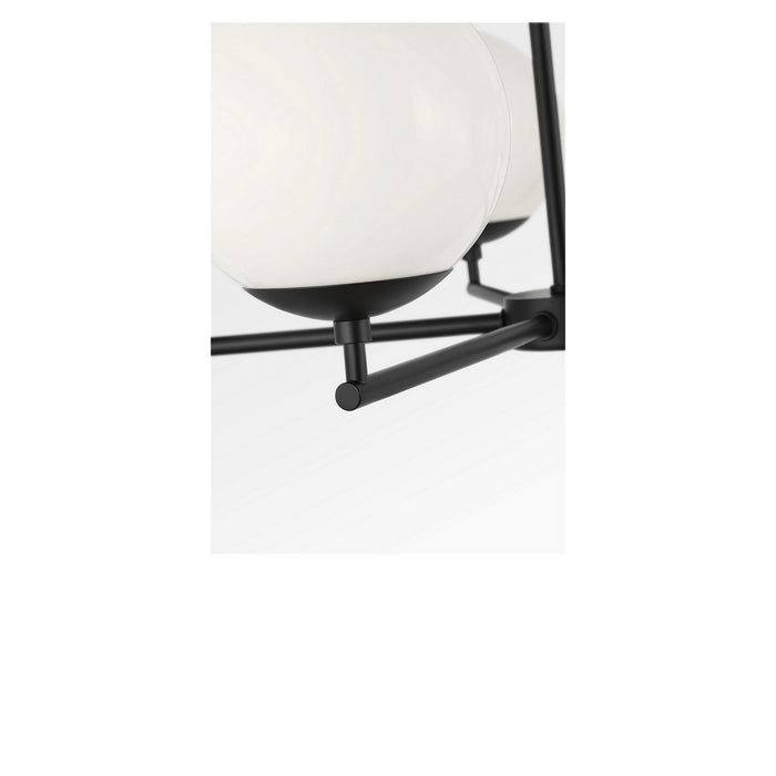 Generation Lighting - GLC1795MBKE - Five Light Chandelier - Nube - Midnight Black