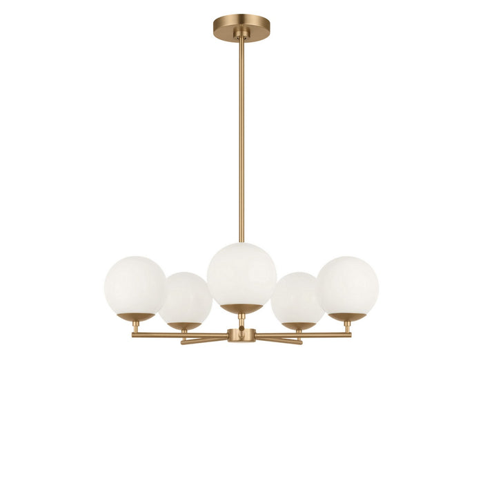 Generation Lighting - GLC1795SB - Five Light Chandelier - Nube - Satin Brass