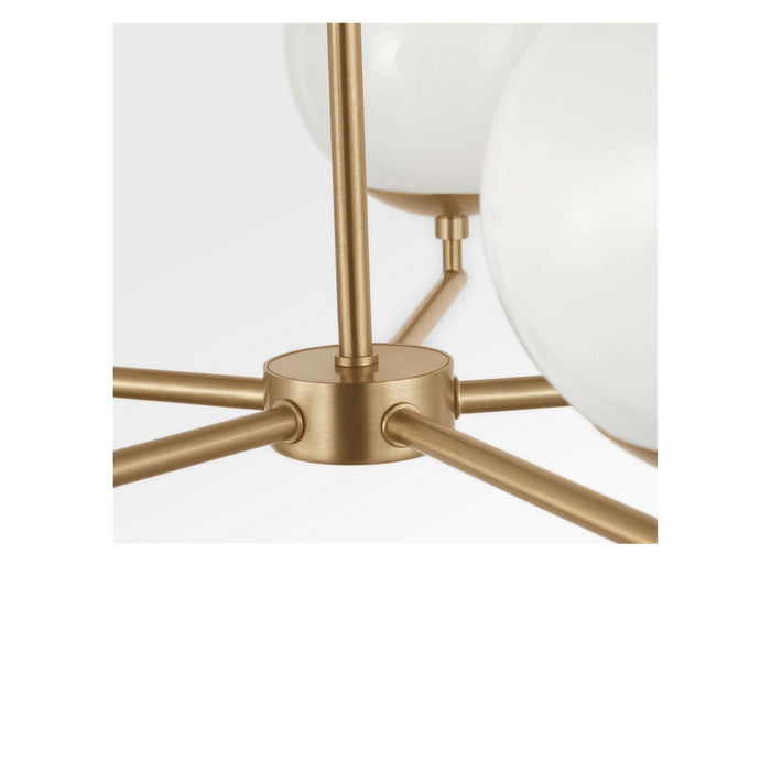 Generation Lighting - GLC1795SB - Five Light Chandelier - Nube - Satin Brass