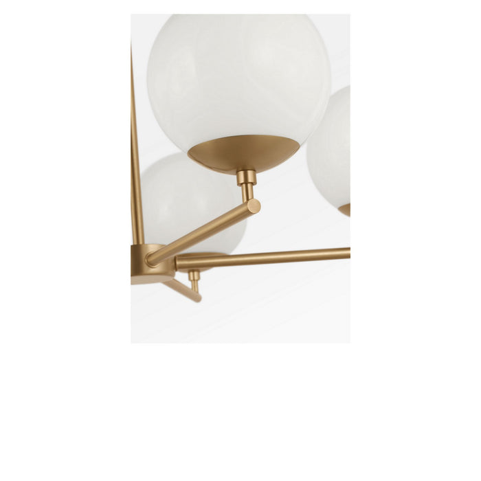 Generation Lighting - GLC1795SB - Five Light Chandelier - Nube - Satin Brass