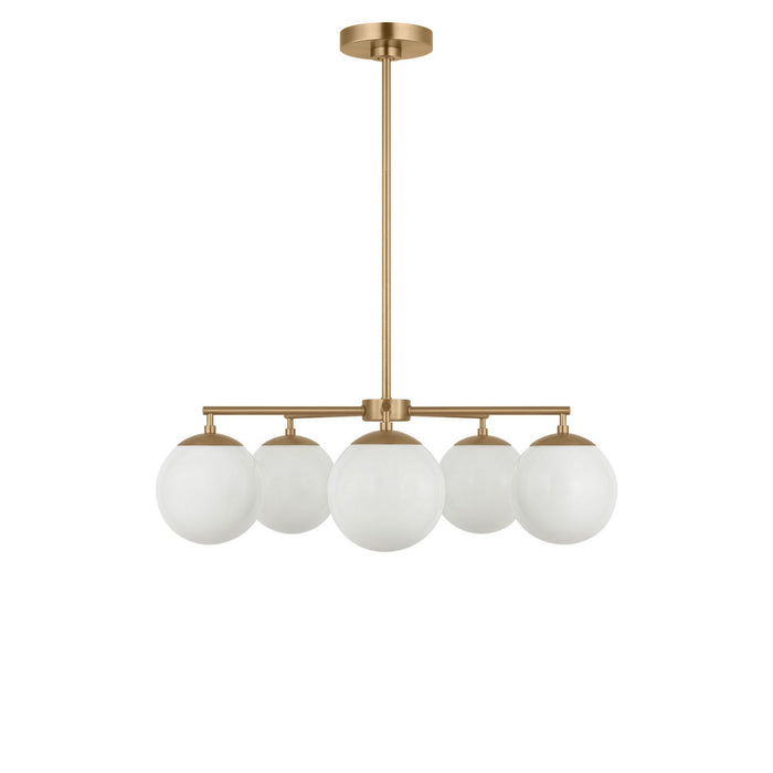 Generation Lighting - GLC1795SBE - Five Light Chandelier - Nube - Satin Brass