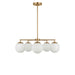 Generation Lighting - GLC1795SBE - Five Light Chandelier - Nube - Satin Brass