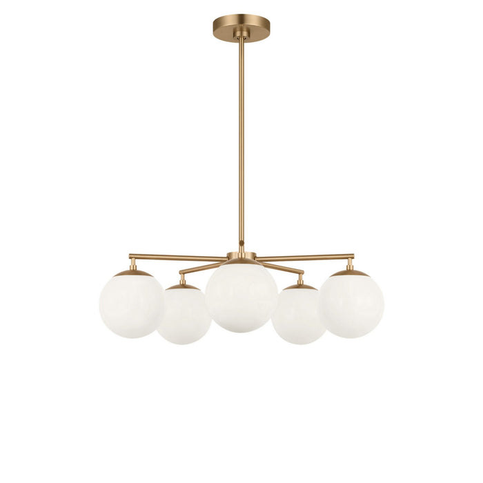 Generation Lighting - GLC1795SBE - Five Light Chandelier - Nube - Satin Brass