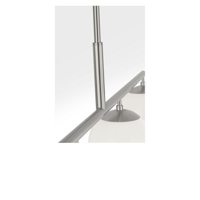 Generation Lighting - GLC1814BN - Four Light Linear Chandelier - Nube - Brushed Nickel