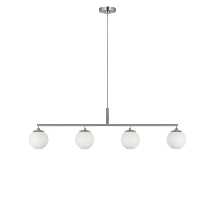Generation Lighting - GLC1814BN - Four Light Linear Chandelier - Nube - Brushed Nickel