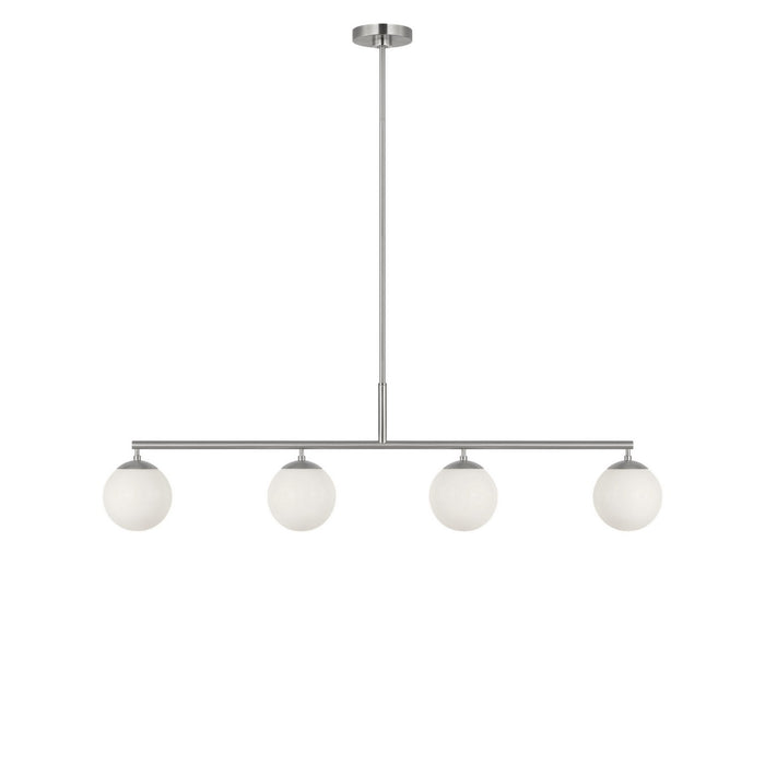 Generation Lighting - GLC1814BN - Four Light Linear Chandelier - Nube - Brushed Nickel