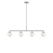 Generation Lighting - GLC1814BN - Four Light Linear Chandelier - Nube - Brushed Nickel