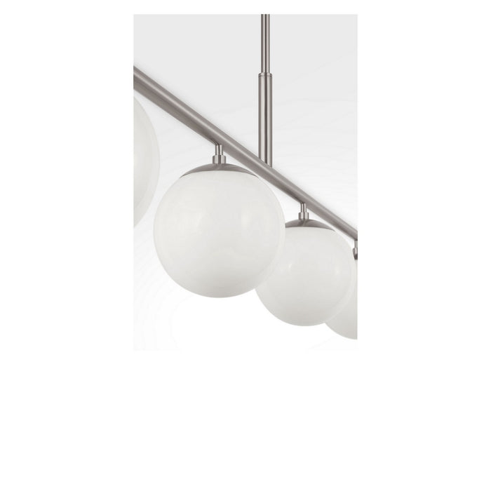 Generation Lighting - GLC1814BNE - Four Light Linear Chandelier - Nube - Brushed Nickel